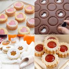 Ensemble de découpoirs à biscuits à bord ondulé, 9 pièces/set, moule à pâtisserie, outil de décoration de gâteau, pour la découpe de fondant, pain, sandwiches, gelée, fromage, fruits mous, crêpes, savon, argile d'artisanat, cadeau de cuisson DIY