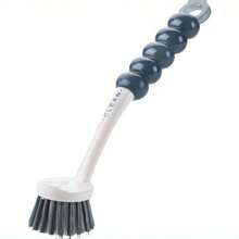 4-Piece Multi-Size Nylon Cleaning Brush Set, Modern Assorted Colors Ergonomic Handle Non-Scratch For Kitchen Bathroom Shoe Cleaning Including Dish Brush Cup Brush Scrub Brush - Ideal For Home Cleaning Spring Cleaning [ Kitchen Cleaning Brush, Dish Brush]