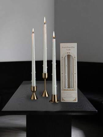 2 pièces/boîte Bougies sur tige longue avec perles, bougies sur tige longue de 30 cm, bougies créatives, convient pour la décoration de la maison, la décoration de table, les accessoires de photo, en tant que cadeaux de fête pour la famille et les amis, bougies toutes saisons, décoration de bougie