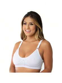 Conjunto 3 Sutiãs Reforçado Sem Bojo Plus Size Ótima Sustentação May - Multicolorido - Visão 3