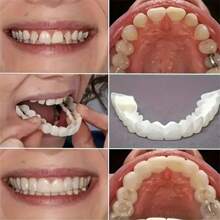 This Is A White Soft Natural Tooth Veneer Set With Tools And Storage Box For Both Men And Women