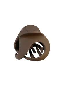 4 pezzi/1 pezzo Fermagli per capelli in plastica leggera di colore nero opaco, bianco, cachi e marrone da 2,05 pollici/5,2 cm, accessori per capelli eleganti e minimali di alta qualità, adatti per uso quotidiano, casual, feste, pendolarismo, spiaggia, vacanza, acconciatura, lavaggio del viso, trucco, coordinamento degli outfit, accessori moda per capelli, fermagli per capelli autunno inverno