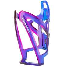 ROCKBROS Portabotellas para ciclismo, soporte para botella de agua de bicicleta de montaña con degradado colorido, ligero, de plástico