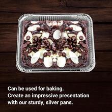 Aluminum Pans Half Size, 9X13, Extra Heavy Duty Disposable Foil Pans For Baking (10 Pack) Roasting & Chafing, Deep Tin Foil Bakeware, Steam Table Tray, Cookware, Food Prepping, Cake & Oven Pan - Bạc - Xem 6