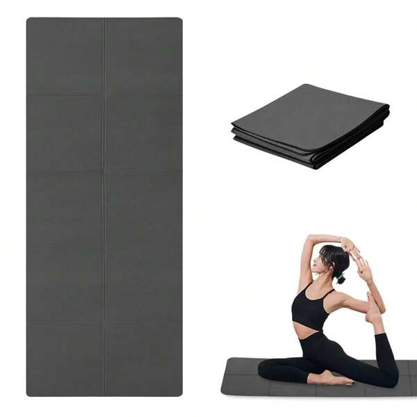 Foldable Yoga Mat 173*61cm EVA Folding Travel Fitness Exercise Mat 0.3/0.4/0.6cm Thicknesses For Yoga Pilates & Floor Workouts