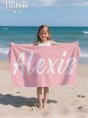 1 Stück personalisiertes Strandtuch mit Ozean-Design, individuell bedrucktes Strandtuch, personalisiertes Strandtuch für Mädchen/Jungen, individuelles Strandtuch für Mädchen/Jungen, perfekt für den Strand, Reisen, Schwimmen, Gym, Yoga, Strandaccessoires, individuelles Strandtuch für Freunde, verschiedene Größen an Strandtüchern zur Auswahl