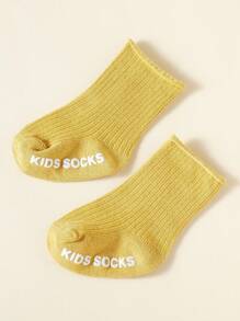 3 pares de calcetines antideslizantes para bebé, calcetines de caña alta de unicolor versátiles para niños de 1 a 3 años