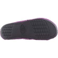 Entrega local - Pantufla X-Slide de firma para mujer, con ribete de satén y espuma de memoria - Ultravioleta - Ver 3