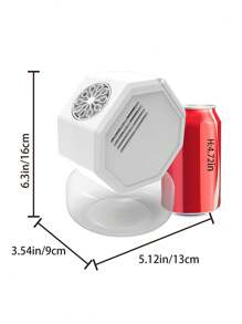 Juguete soplador de burbujas compacto para exteriores, funcionamiento automático con un solo botón, juguete de agua portátil para niños, disponible en negro y blanco (pilas y solución de burbujas no incluidas)