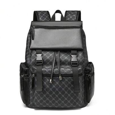 Korean Style Men's Backpack Travel Large-Capacity Backpack Fashion Brand College Style Schoolbag Commuter Computer Bag Men's Bag
