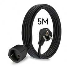 CILIA 1pc Schuko Extension Cord With 1 Socket (3m/5m/10m) - PVC - EU Power Cable - View 3