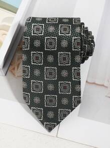 1 Stück Herren Krawatte mit Blumenmuster, vielseitig für Business und Lässig Wear, 7,5 cm Retro Jacquard Krawatte passend für Anzüge, Formelle Kleidung und vielseitige Outfits