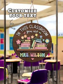 Personalized Teacher Name Door Sign2-Styles, Teacher Appreciation Gift, Custom Teacher Name Door Hanger, Classroom Decor, Teacher Gift, Welcome Sign,Back To School,School Supplies,School Supplies,Back To School,School Gift,For Office,For School,For Classroom,For Teacher Gifts,For University,For Colleague,For Dorm Rooms,For Teacher,For Boys And Girls,For Teenagers,Junior High School Students,Middle School Students,High School Senior High School Students,College Students,University Students,Freshman,Sophomore,Underclassmen
