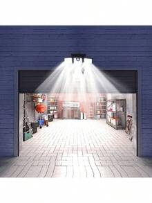 1pc 74 LED Outdoor Solar Motion Sensing Light, Solar Floodlight Motion Detection Spotlight, Suitable For Garage Entrance Terrace, IP44 Waterproof Halloween, Christmas, Thanksgiving Gift, 800mAh