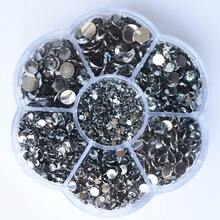 5000顆/盒 2mm 3mm 4mm 5mm 6mm 樹脂圓形平底水鑽 多色水晶寶石 非熱黏 DMC 珠飾玻璃石 3D 圖案設計配件 亮粉美甲貼紙裝飾 適用於衣服、包包、鞋子、杯子、手機殼、手工 DIY 裝飾 美甲用品 美甲珠飾 美甲寶石 美甲飾品 - 彩色 - 查看 18