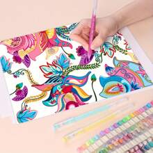 168 Color Gel Pen With Storage Bag, Large-Capacity Handbook Ballpoint Pen, Painting Pen, Record Highlighter, Suitable For Painting, Graffiti, Making Handbook, 162 Colors, Suitable For 14 People, Profe School Supplies, Back To School
