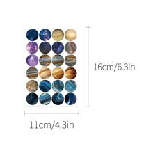 8pcs Monet Garden Round Dot Stickers For Notebook, Ledger, Skateboard, Water Cup, Photo Frame, Photo Album, Decoration, Great Gift For Halloween, Christmas School Supplies, Back To School