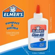 Crayola Elmer's Glue-All Multi-Purpose Liquid Glue, Slime Glue & Craft Glue, Washable, Safe, Extra Strong And , Ideal For Children, Great For Making Slime - 40ml Each, 12 Count