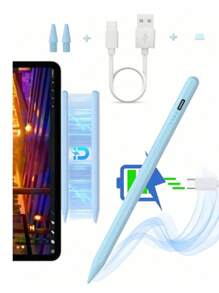Bolígrafo digital compatible con iPad 9th 10th Gen, Apple Pencil 2nd Generation, carga rápida compatible con iPad Pro 11/12.9 3/4/5 Gen, iPad Mini 5/6, iPad 6/7/8, iPad Air 3/4/5, Apple Pen compatible con iPad 2018-2025