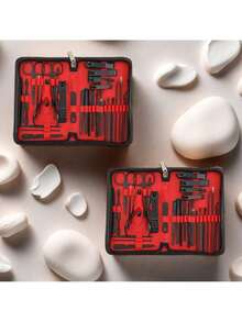 Manicure Set 30 In 1 Nail Clipper Set Nail Kit For Women Men Stainless Steel Manicure Kit Professional With Travel Case, Daily Foot And Nail Care Products, Nail Clippers For Men And Beauty Tool Portable Set,With Luxurious Travel Case