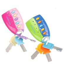 Juguetes musicales para niños, llaves de coche de simulación con control remoto, luces y música, juguetes inteligentes de educación temprana, regalos