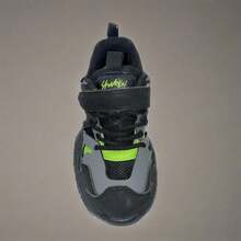 Zapatos deportivos de malla para niños de verano, con Top de tela transpirable ligera,suelas antideslizantes y duraderas, versátiles para uso diario casual y deportivo - Negro - Ver 8