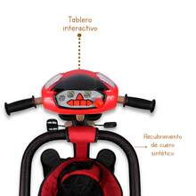 Triciclo Premium Con Empuje, Capitonado Y Sonido Noni Is-x1 - Rojo - Ver 5