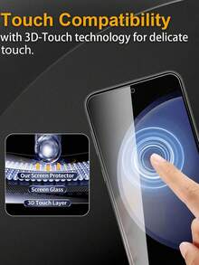3 piezas de Protector de pantalla de vidrio templado con privacidad, anti-arañazos y anti-espionaje, compatible con Poco F6/S24 Ultra/A60/Y36 5G/Moto E7 Plus, regalo para cumpleaños, familia y amigos, accesorios para celular - Negro - Ver 5