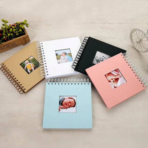 Álbum de fotos de scrapbook, libro de recuerdos de papel para regalos de viaje, boda, aniversario, Navidad, baby shower