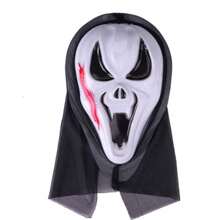 5 piezas Máscara de mascarada clásica, accesorios de broma de cara completa de color blanco puro, personaje de Halloween, props de fotografía de Set de roles, suministros divertidos para fiesta LARP, accesorio de actuación en el escenario, máscara, utilería, mascarilla divertida, disfraz, fantasma, masca aterradora