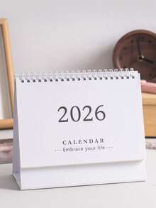1 件 2026 年简约英文版日历、桌面记事本装饰、返校、学校用品 - 均碼 - 查看 14