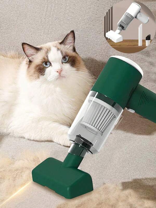 1pc Multi-Functional Vacuum Cleaner & Fur Remover, Suitable For Home Use On Sofa, Bed, Dirt & Pet Hair, Cordless Rechargeable (Adapter Not Included)