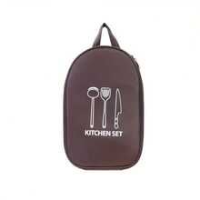Bolsa de armazenamento portátil e prática em nylon para utensílios de cozinha, ideal para camping, churrasco e viagens - Organize facilmente facas, colheres e outros utensílios de cozinha (somente a bolsa - utensílios de cozinha não incluídos). - Multicolorido - Ver 14