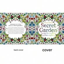 1pc English Version Secret Garden Coloring Book For Adults, Stress Relief Hand Drawing Painting Book, Student Graffiti Drawing Book