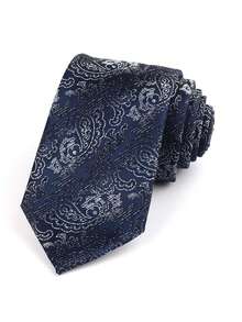 1pc Men's Paisley Print Hand-Tied Necktie, Suitable For Street, Casual, Business, Party Men Necktie - Multicolor - View 11