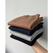 Kit 4 Unisex Children's Plush Sweatpants Assorted - Navy Blue - View 3