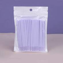 Waloshow 100 片/包一次性睫毛湿巾棒，睫毛延长清洁工具 - 彩色 - 查看 10