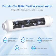 Waterdrop Remineralization Inline Water Filter, 1/4" Quick Connect Post Filter For Reverse Osmosis Filtration System, Restores Essential Minerals (1) - White - View 3