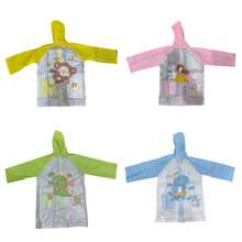 Transparent Raincoat For Children With Various Designs And Sizes - Green - View 7