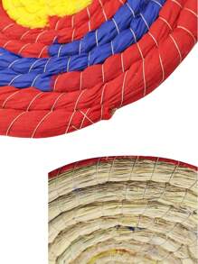 1 pieza Diana de tiro con arco para exteriores, diana circular de paja completa, adecuada para varias flechas, fácil de sacar las flechas, resistente, equipo de tiro con arco para exteriores, se puede regalar como regalo de cumpleaños u ocasión festiva a amigos y familiares