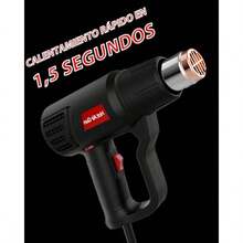 SNORF Pistola De Calor 2000W Heat Gun 50℃~600℃ 2 configuraciones de velocidad 4 accesorios para manualidades envoltura retractil reparacion de electronica automocion - como en la foto - Ver 7