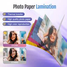 HPRT Portable Photo Printer, Wireless Photo Printer For Smartphones, 2x3 Mobile Photo Mini Color Printer, Instant Thermal Sublimation Technology, Bluetooth (White Gray) - White - View 5