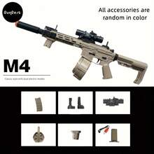 Blaster Gun,Electric Ball Blaster , High Gun Performance Cool Toy Gun, Rechargeable Splatter Ball Toys For Outdoor Activities Shooting Game Party Favors.Christmas And New Year Gifts - Màu be - Xem 1