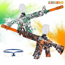 圣诞装饰专用颜色 M4A1 电动爆能枪玩具，具有 9 种独特外观，可充电和重复使用，适合团队活动的自动户外玩具，完美的生日户外玩具礼物（不含子弹） - 彩色 - 查看 9