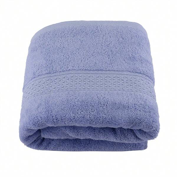 Toalla de baño 100% algodón, grande, gruesa, fuerte, absorbente y de secado rápido, suave (morado) para volver a la escuela, salón de belleza, hogar y baño