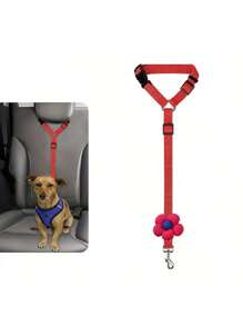 1pc Dog Safety Leash, For Vehicle Safety, Pet Car Tether, Vehicle Dog Safety Belt, Dog Safety Strap, Dog Safety Harness Clip, Dog Car Safety Belt