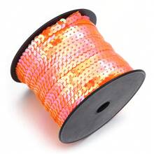 100 Yards/Roll 6mm Colorful Laser Shiny Sequin Ribbon, Gift Wrapping, Flowers, Party Decoration, Wedding, Holiday, Nail Art, Clothing Sequin Decoration