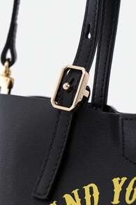Minions Bolsos de mano grandes para mujer, únicos y bonitos bolsos de hombro con dibujos animados para mujer, bolso de mano informal de viaje, cierre de cremallera, FAAFVNA001 - Negro - Ver 6