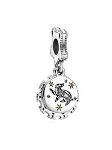 Disney Disney 100th Anniversary Enchanted Carriage Lab-Grown Rhinestone Charm Fits Bracelet Women 925 Silver Jewelry