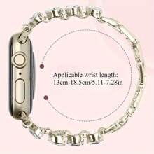 Metal Watch Straps For Women - Applicable To Ultra Se 10 9 8 7 6 5 4 3 2 1 Applicable To 44mm, 40mm, 45mm, 41mm, 49mm, 42mm, 38mm Women's Watch Straps (Excluding Watches)